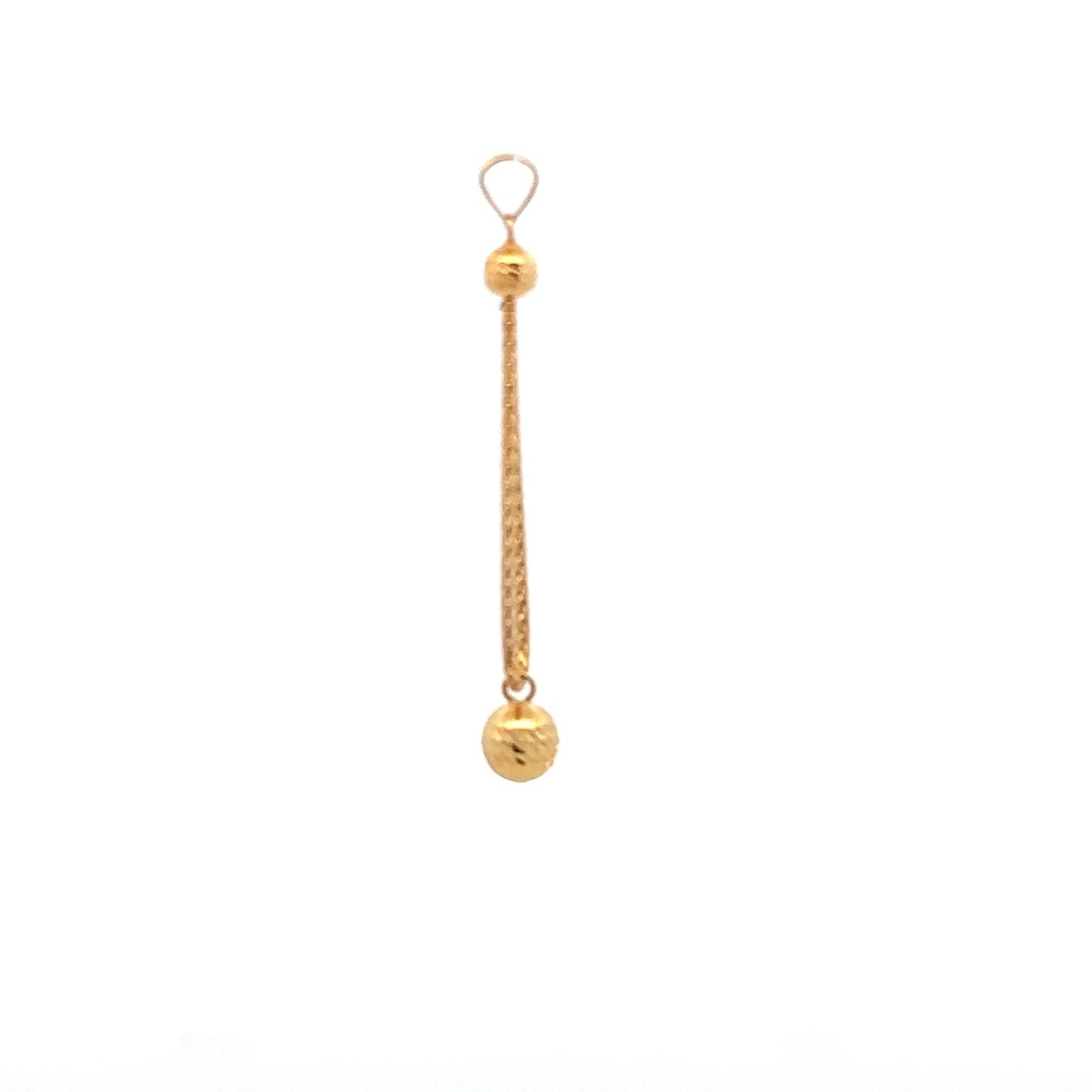 18K Gold Pendant Charm Ball 0.92 grams - Rafant