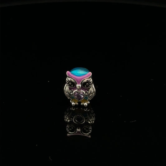 925 Sterling Silver Charm Bead Bird Animal For Charm Bracelet Necklace - Rafant
