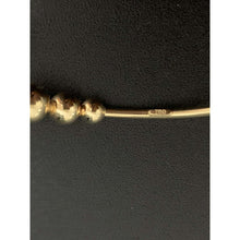 Load image into Gallery viewer, 18K Gold Bracelet Bangle Beads Cuff Design Size 7 inches 3.26 grams
