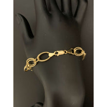 Load image into Gallery viewer, 18K Gold Bracelet Chain Oval Link 3.85 grams Size 7.5 inches
