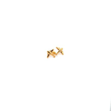 Load image into Gallery viewer, 18K Gold Earrings Screw Type Airplane - Rafant
