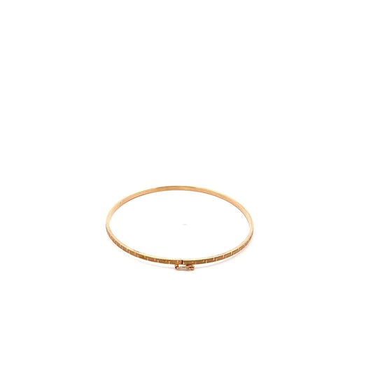18K Gold Bracelet Bangle Size 6.25 inches - Rafant