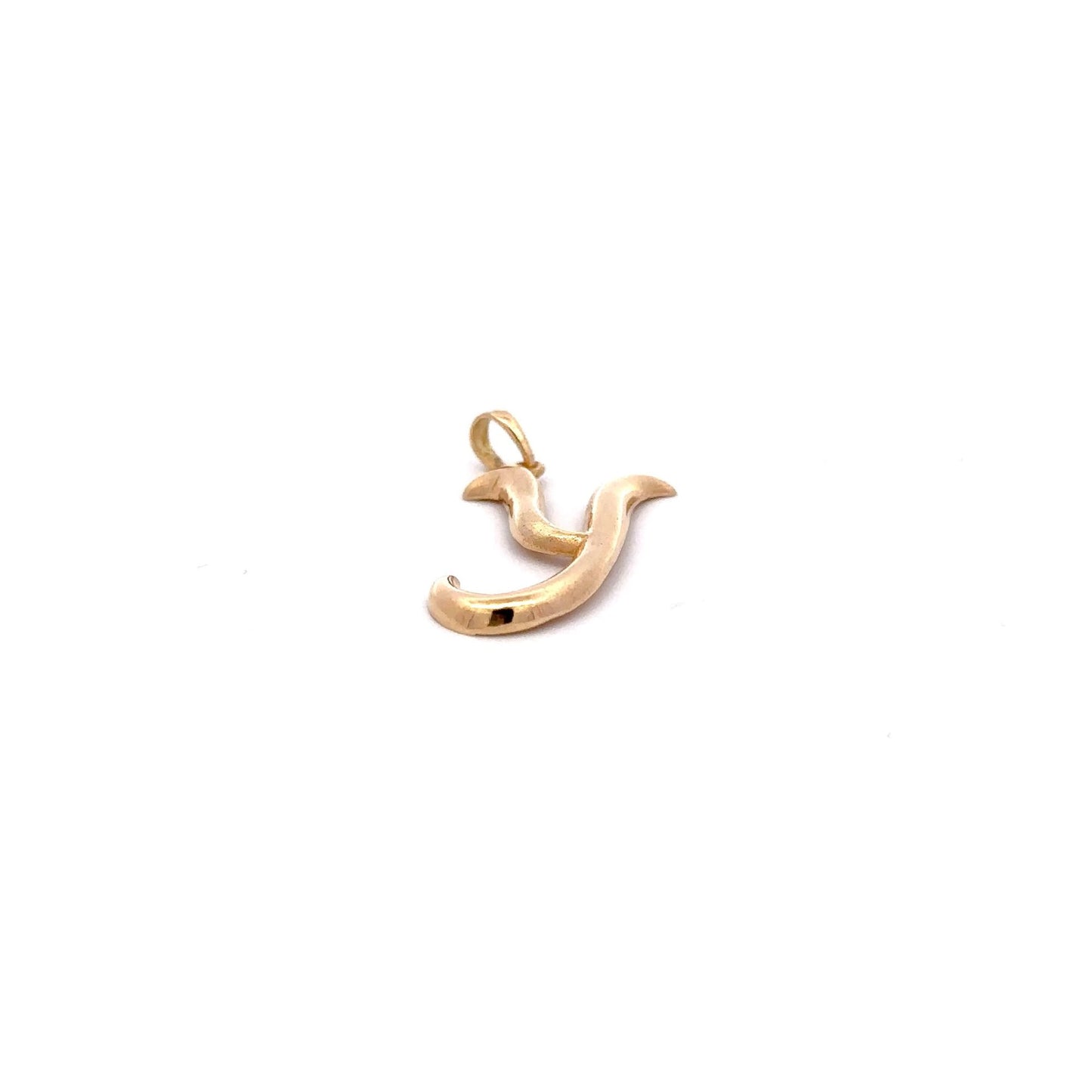 18K Gold Pendant Letter Y Initial 1.54 grams - Rafant