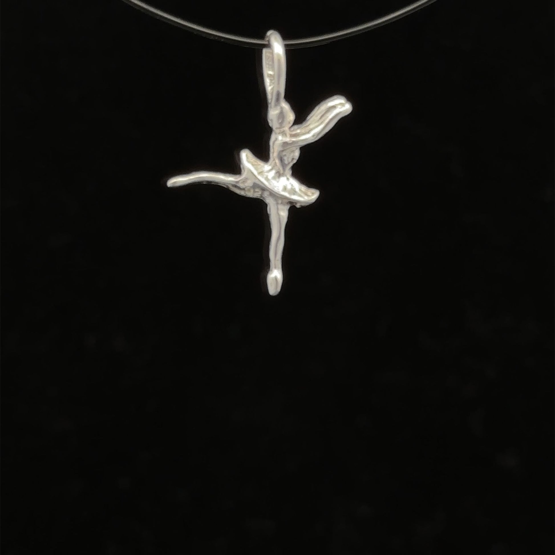 925 Sterling Silver Pendant Charm Ballerina - Rafant