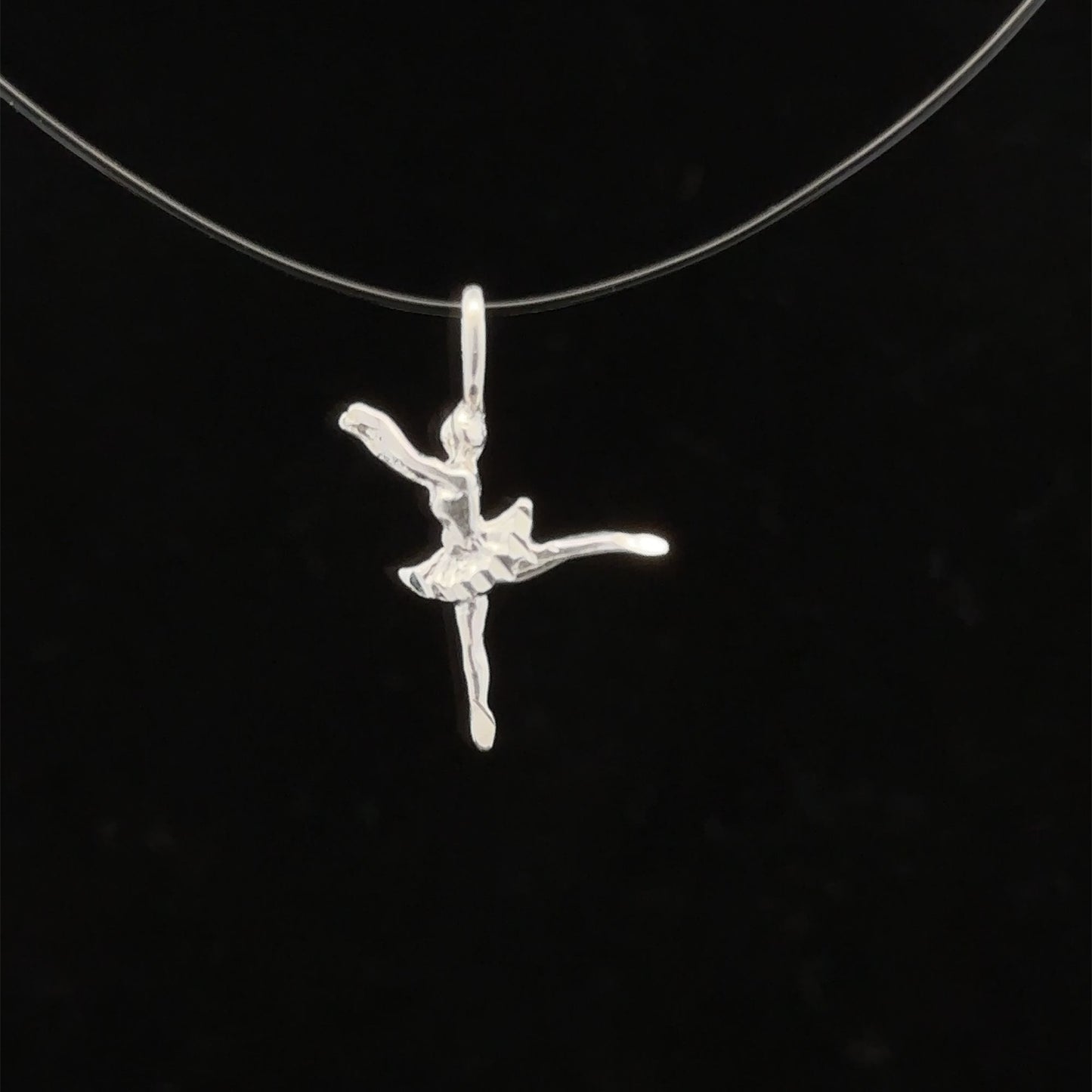 925 Sterling Silver Pendant Charm Ballerina - Rafant