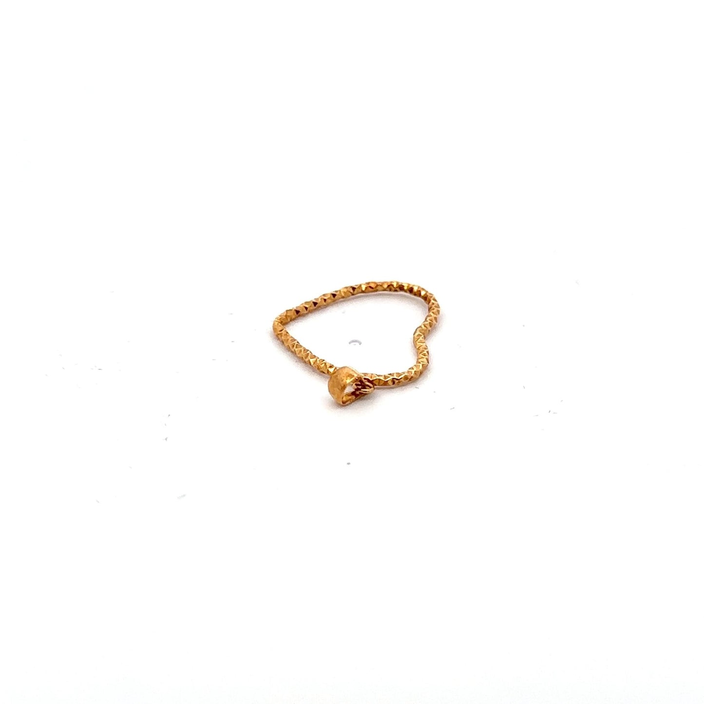 18K Gold Pendant Heart 0.80 grams - Rafant