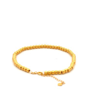 Load image into Gallery viewer, 18K Gold Bracelet Beaded Balls Size 6 inches plus 0.75 inch 1.20 grams - Rafant
