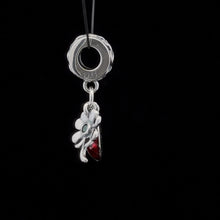 Load image into Gallery viewer, 925 Sterling Silver Charm Bead Insect Beetle Flower For Charm Bracelet Necklace - Rafant
