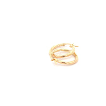 Load image into Gallery viewer, 18K Yellow Gold Earrings Hoops 1 gram - Rafant
