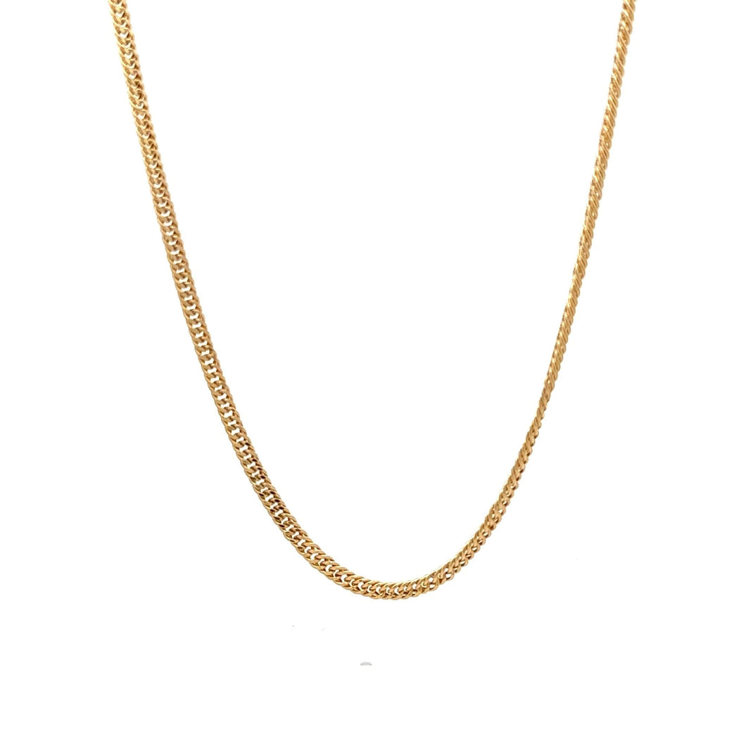18K Gold Necklace Chain Curb 19.75 inches 4.33 grams - Rafant