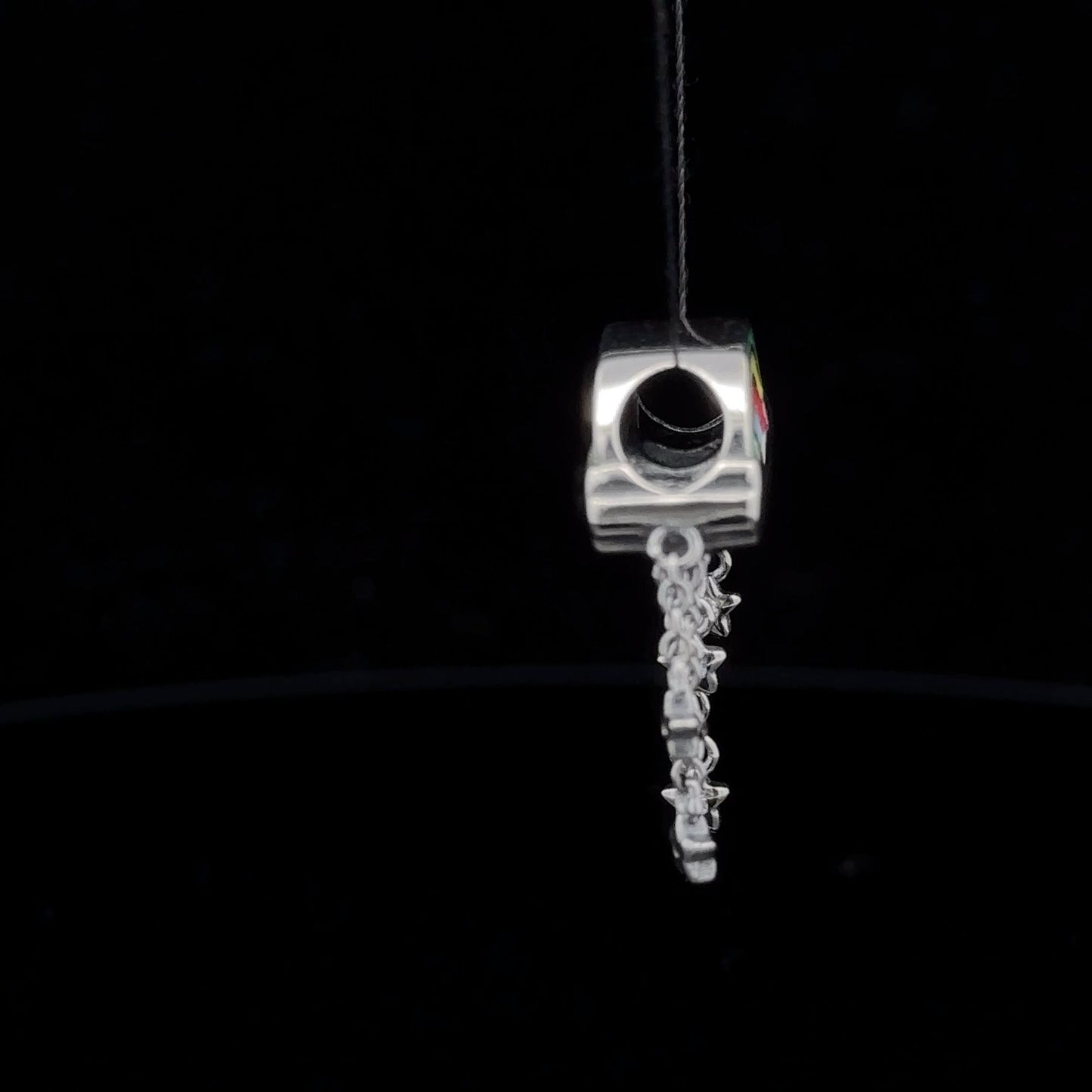925 Sterling Silver Charm Bead Rainbow Stars For Charm Bracelet Necklace - Rafant