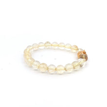 Load image into Gallery viewer, 18K Gold Money Bag Lucky Charm Beads Bracelet Gemstones Citrine 6mm - Rafant
