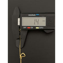 Load image into Gallery viewer, 18K Gold Bracelet 7.5 inches with Open Heart Charms 1.96 grams
