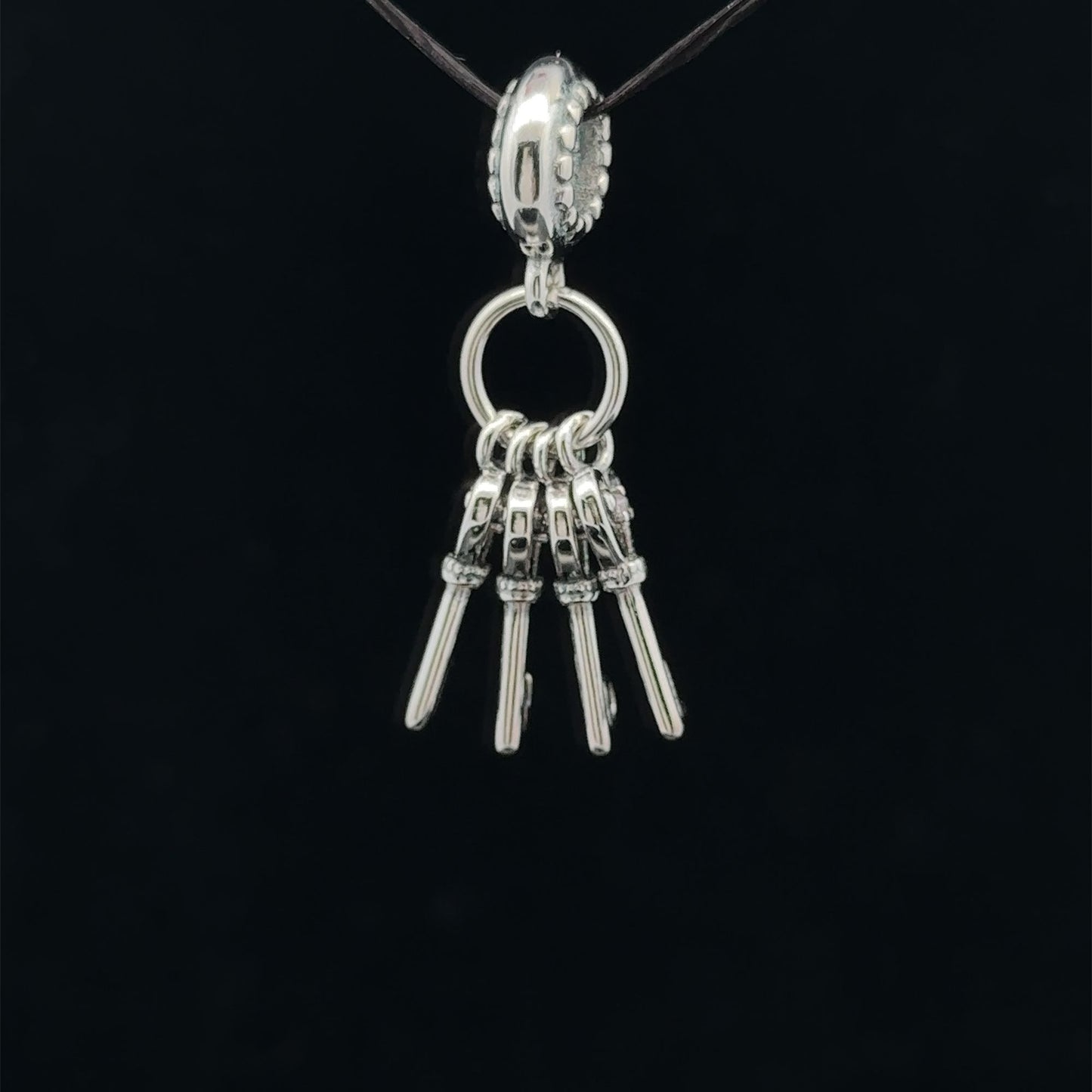 925 Sterling Silver Charm Bead Keys For Charm Bracelet Necklace - Rafant
