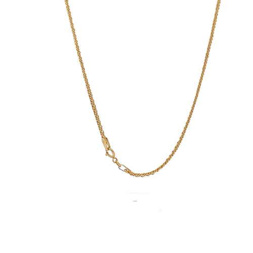18K Gold Necklace Chain Curb 20 inches 2.54 grams - Rafant