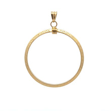 Load image into Gallery viewer, 18K Gold Pendant Round Circle Large 1.22 grams - Rafant
