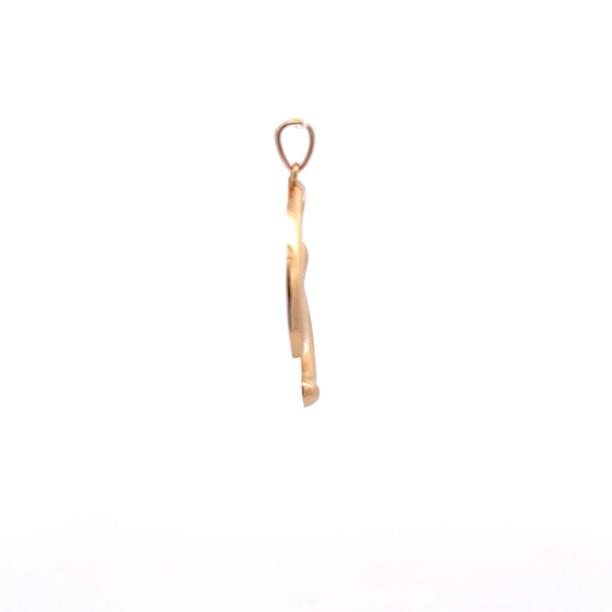 18K Gold Pendant Letter G Initial 2.20 grams - Rafant