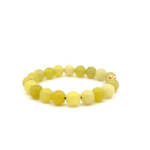 Load image into Gallery viewer, 18K Gold Money Bag Lucky Charm Beads Bracelet Gemstones Lemon Jade 8mm - Rafant
