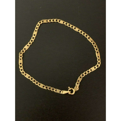 18K Gold Bracelet Cable Link 6.75 inches 1.50 grams