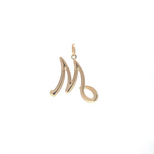 Load image into Gallery viewer, 18K Gold Pendant Letter Initial M - Rafant
