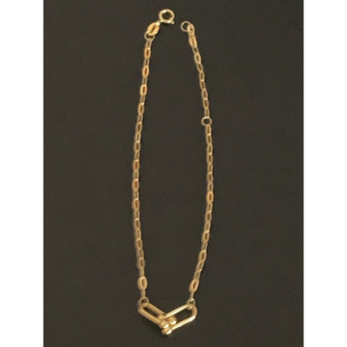 18K Gold Bracelet Size 7.5 inches 1.15 grams - Rafant