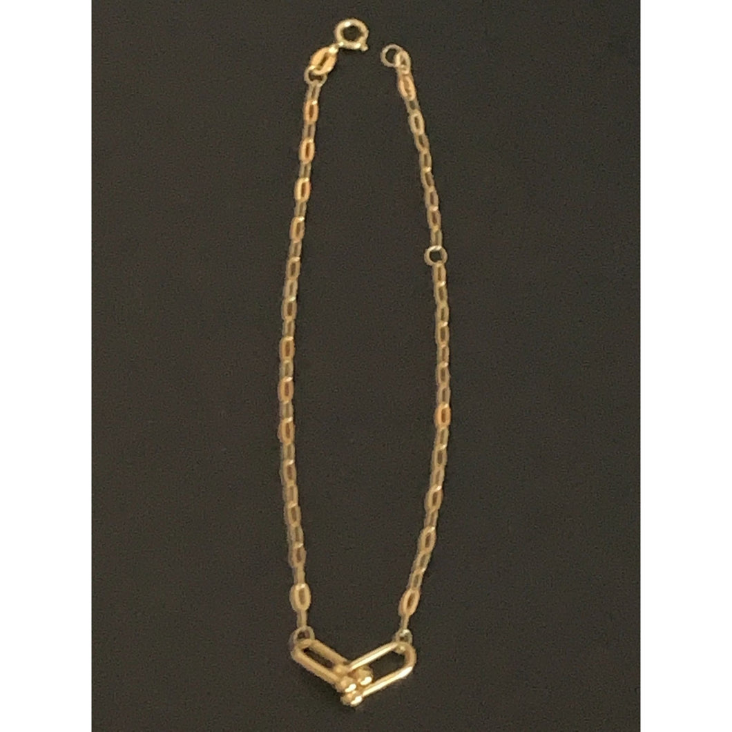 18K Gold Bracelet Size 7.5 inches 1.15 grams - Rafant