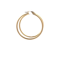 Load image into Gallery viewer, 18K Gold Earrings Hoops Loops Large 1.93 grams - Rafant
