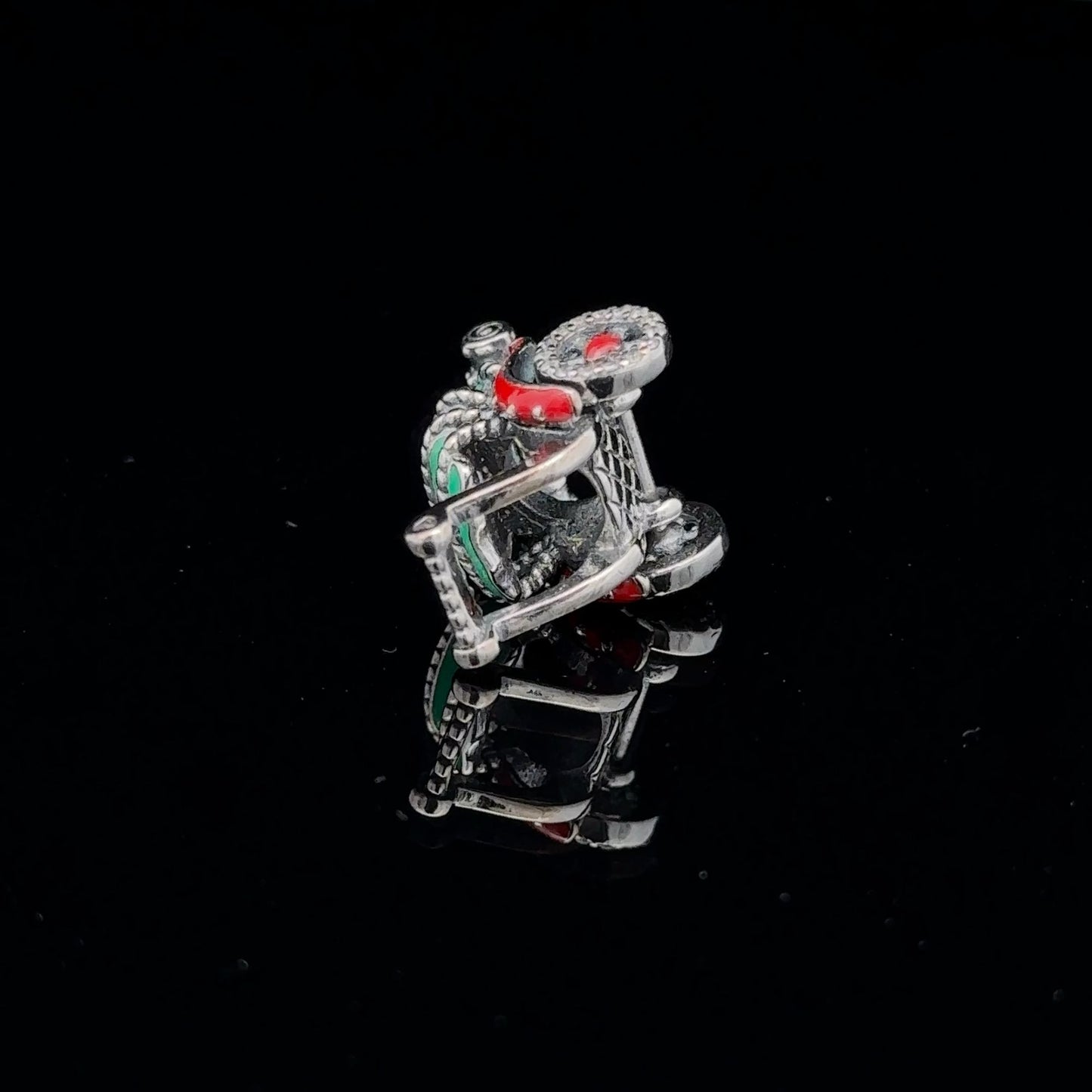 925 Sterling Silver Charm Bead DIY Christmas Holiday For Charm Bracelet Necklace - Rafant