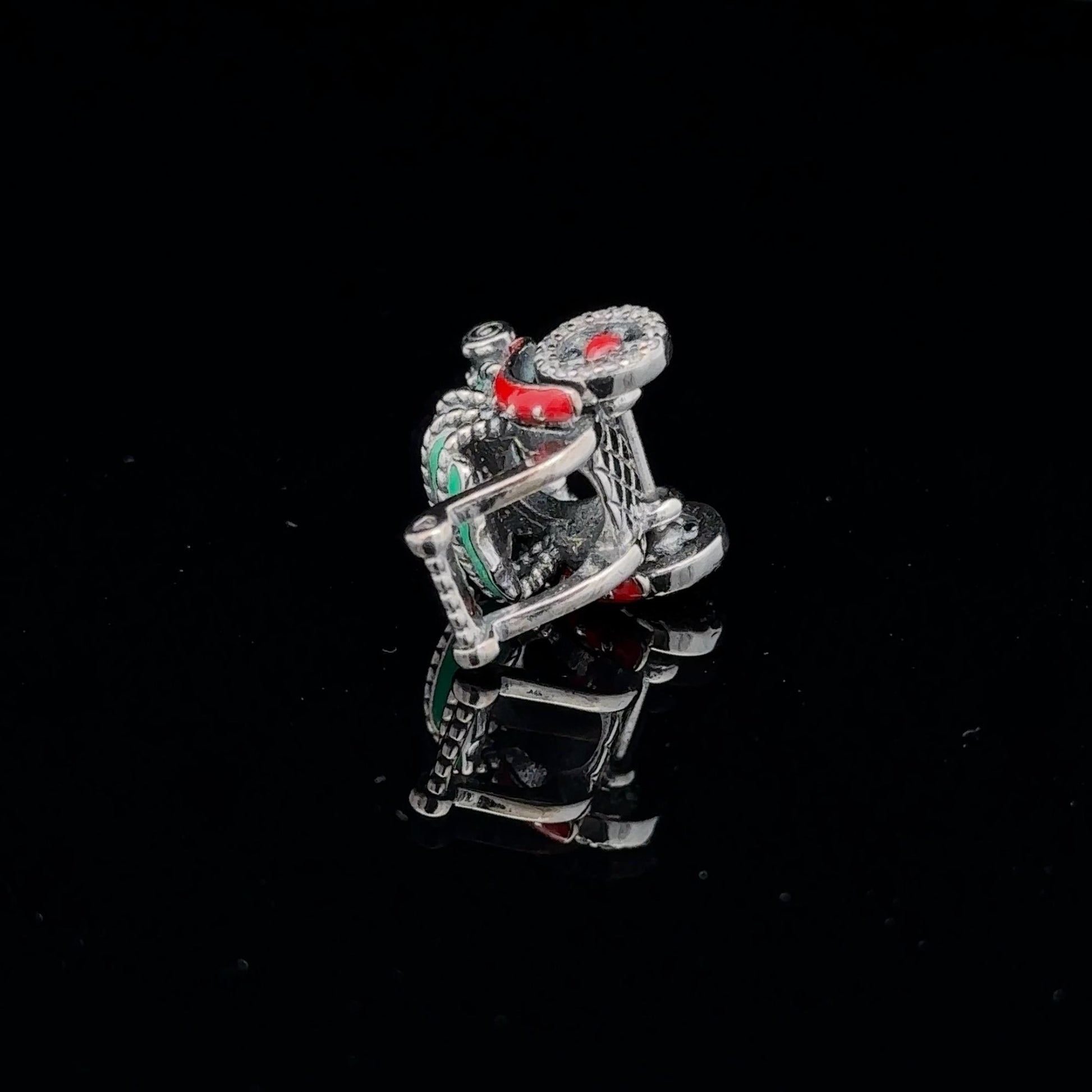 925 Sterling Silver Charm Bead DIY Christmas Holiday For Charm Bracelet Necklace - Rafant