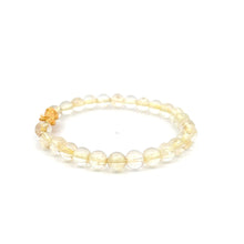 Load image into Gallery viewer, 18K Gold Dragon Pixiu Piyao Lucky Charm Beads Bracelet Gemstones Citrine 6mm - Rafant
