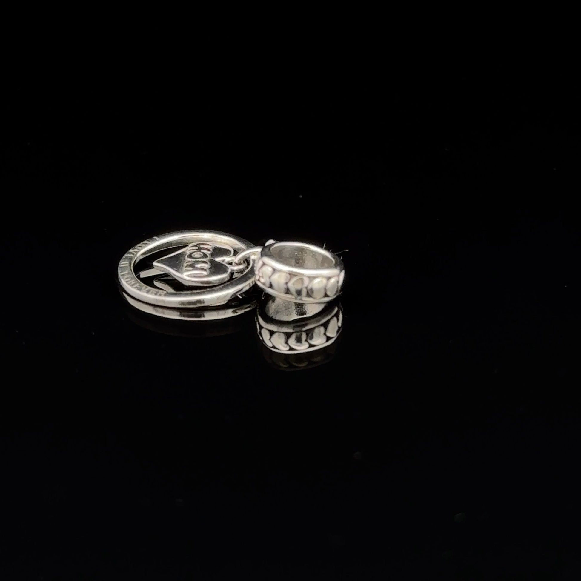 925 Sterling Silver Charm Bead MOM Mother For Charm Bracelet Necklace - Rafant