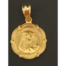 Load image into Gallery viewer, 18K Gold Pendant Charm Religious Mother Mary 0.79 grams Not a Back to Back Design - Rafant
