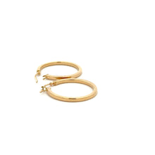 Load image into Gallery viewer, 18K Gold Earrings Hoops Polished 1.84 grams - Rafant
