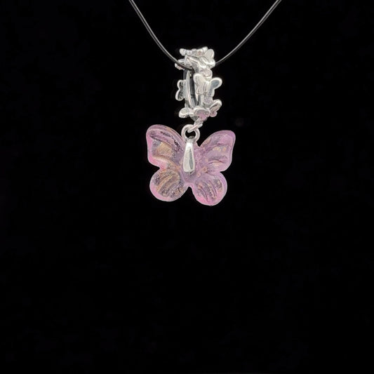 925 Sterling Silver Charm Bead Butterfly For Charm Bracelet Necklace - Rafant
