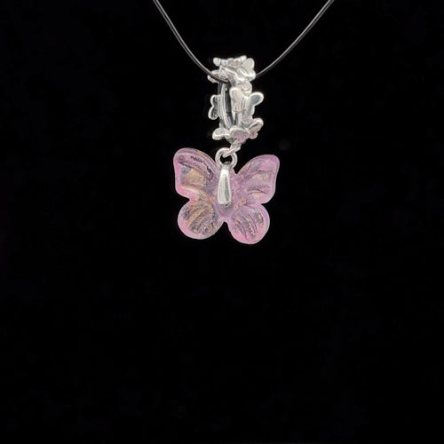 925 Sterling Silver Charm Bead Butterfly For Charm Bracelet Necklace - Rafant
