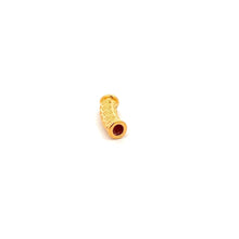 Load image into Gallery viewer, 18K Gold Tube Lucky Charm 0.24grams - 0.27 grams - Rafant
