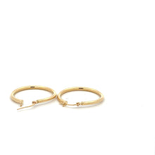 Load image into Gallery viewer, 18K Gold Earrings Hoops Polished 1.48 grams - Rafant
