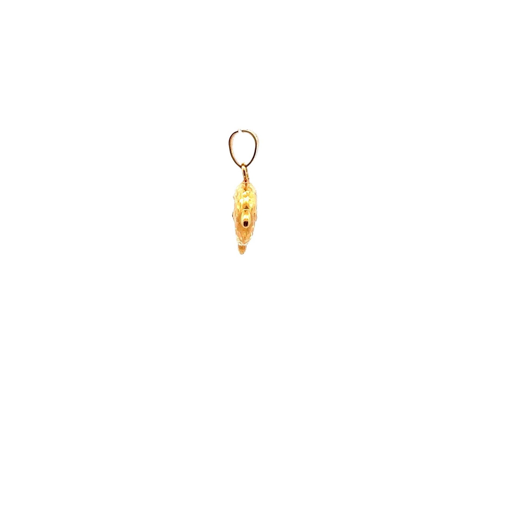 18K Gold Pendant Charm Dolphin 0.53 grams - Rafant
