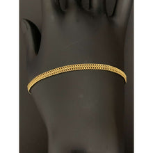 Load image into Gallery viewer, 18K Gold Bracelet Chain Sedusa 7.25 inches 2.11 grams
