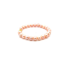 Load image into Gallery viewer, 18K Gold Pixiu Piyao Bracelet Gemstones Natural Freshwater Pink Pearls 7-8mm
