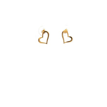 Load image into Gallery viewer, 18K Gold Earrings Stud Heart Small 0.78 grams Small - Rafant
