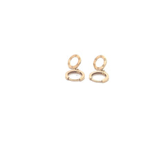 Load image into Gallery viewer, 18K Gold Earrings Round Hoops Dangles
