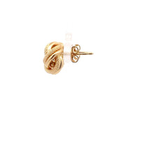 Load image into Gallery viewer, 18K Gold Earrings Knot Stud 2.12 grams - Rafant
