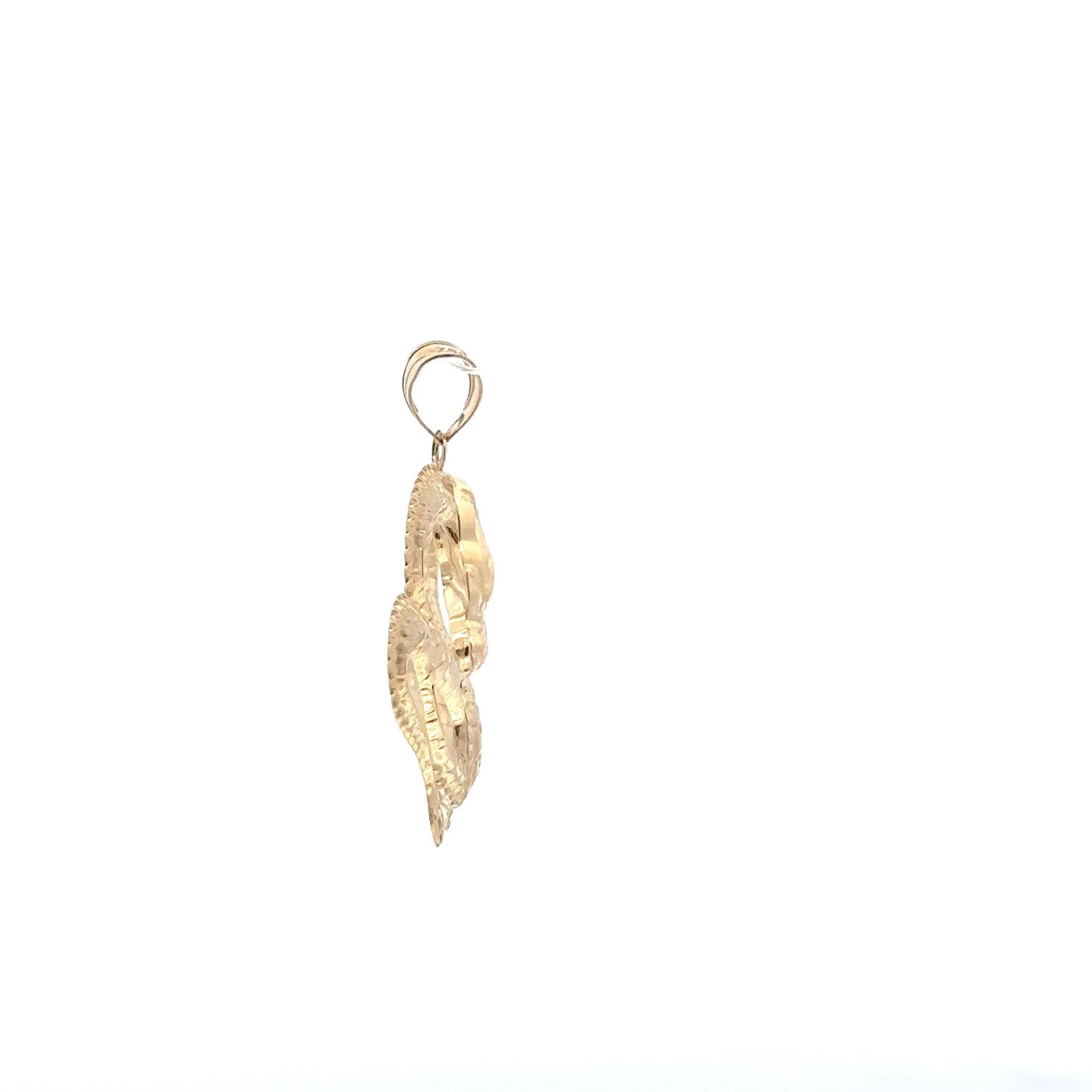 18K Gold Pendant Lucky Dragon Large 1.7 grams - Rafant
