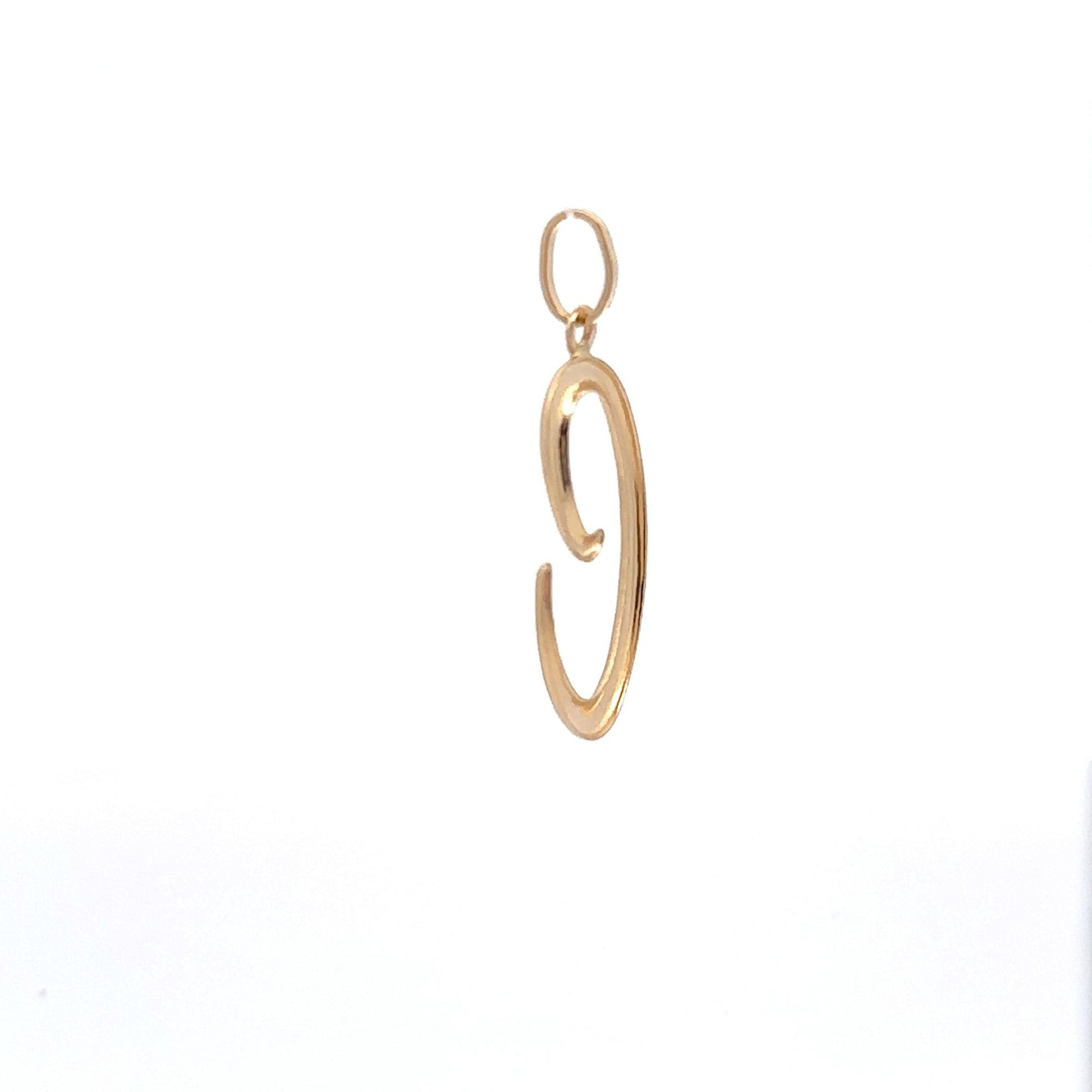 18K Gold Pendant Letter C 1.19 grams Not a Back to Back Design - Rafant