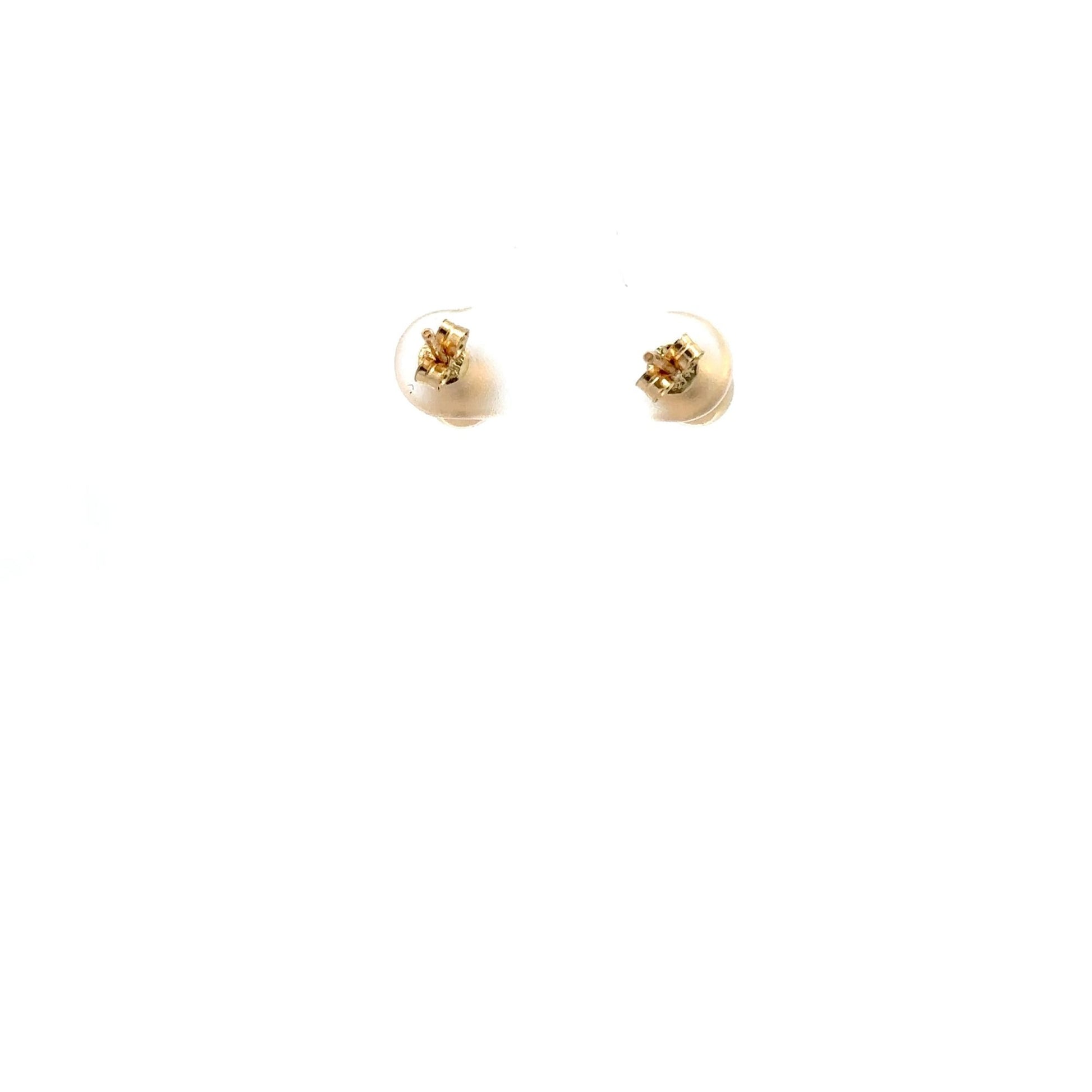 18K Gold Stud Earrings Ball - Rafant