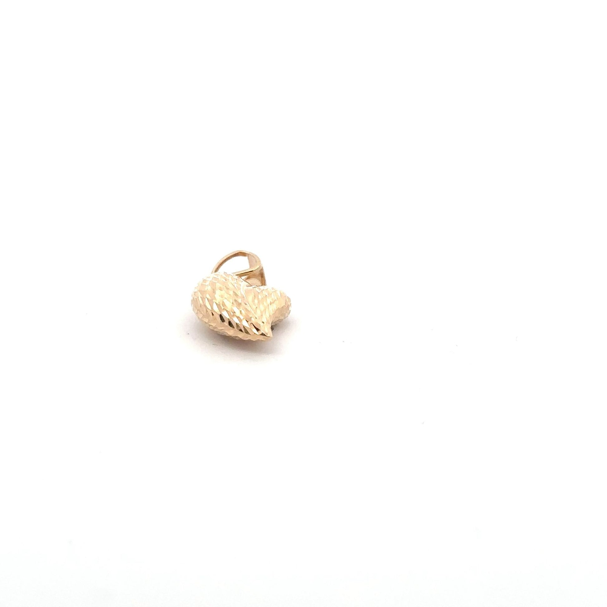 18K Gold Heart Pendant Charm - Rafant