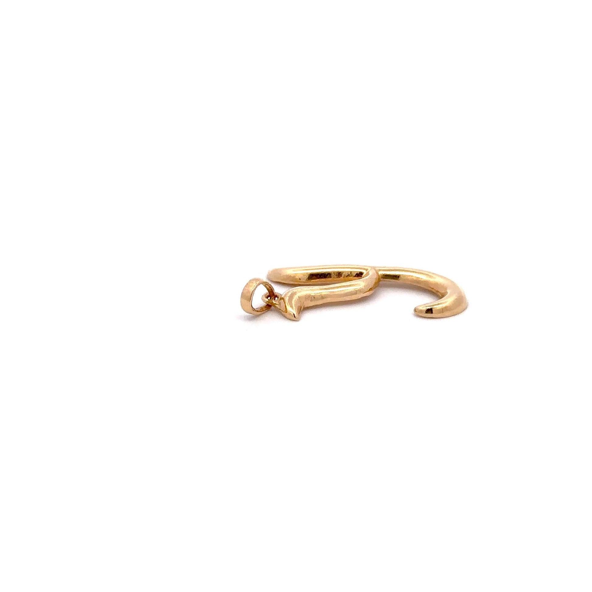 18K Gold Pendant Letter Y Initial 1.54 grams - Rafant