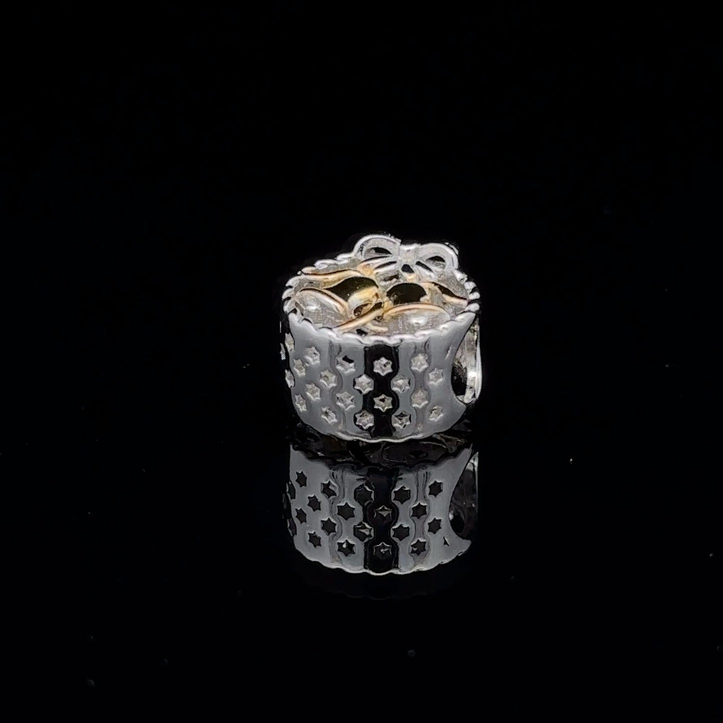 925 Sterling Silver Charm Bead Bells Christmas Holiday For Charm Bracelet Necklace - Rafant