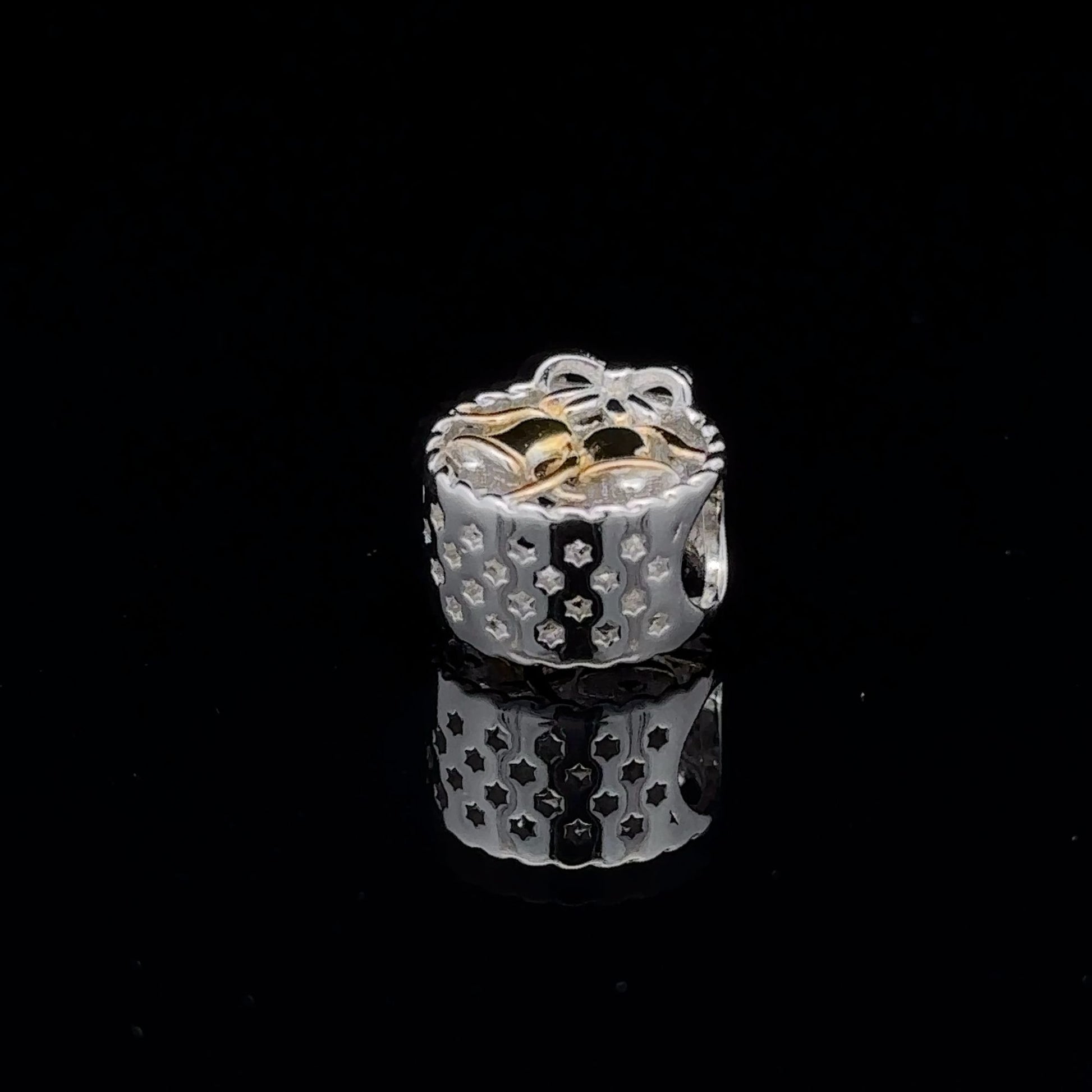 925 Sterling Silver Charm Bead Bells Christmas Holiday For Charm Bracelet Necklace - Rafant